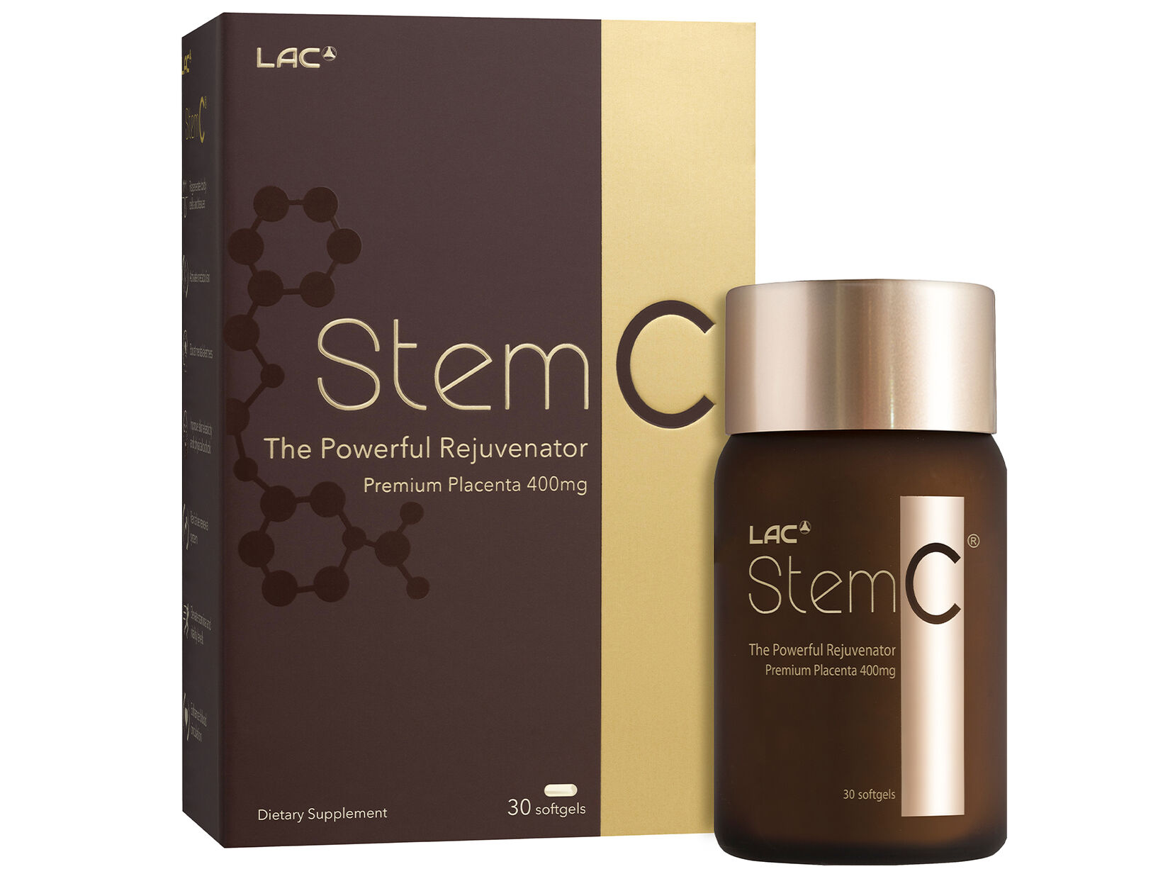 01401190_lac_stemc_softgels_box_front-left-with-btl-on-right_india LAC Anti-Ageing StemC Powerful Cell Rejuvenator (30 softgels) - Image 1